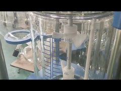 Reattore in vetro da laboratorio in acciaio inox 304, reattore a pressione in vetro mini monostrato