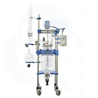 Advanced 316L Chemical Glass Reactor With PLC Control 304 Stainless Steel Pipe Ptee Stirring Bar